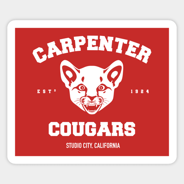 Carpenter Cougars (Cub Version) - Studio City California Sticker by johnwooden